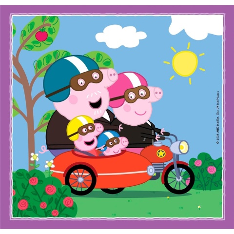 Świnka Peppa wakacje Puzzle 3 X 48 3X48 Clementoni 25293