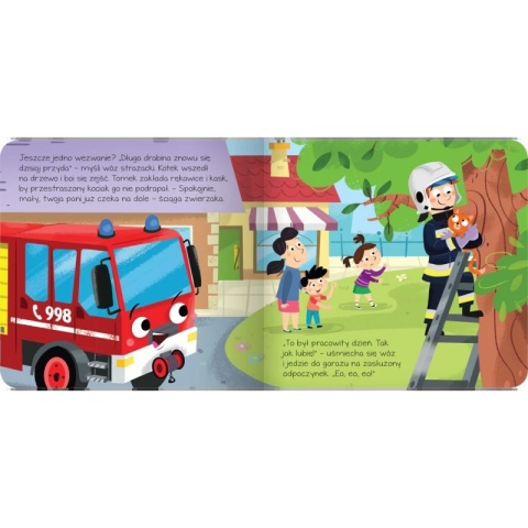 Książka dla dzieci Na ratunek. Wóz strażacki