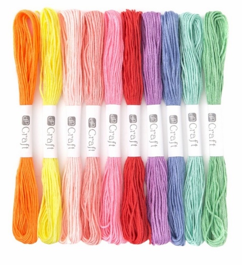 Zestaw mulin 10 kolorów 8m tęczowe