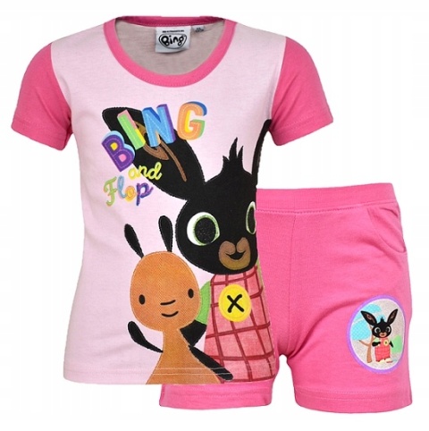 Komplet dziecięcy letni spodenki koszulka Królik BING t-shirt piżama 116
