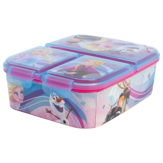 ŚNIADANIÓWKAz przegródkami trzykomorowa lunch box KRAINA LODU FROZEN
