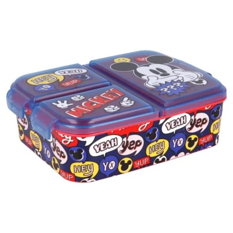 ŚNIADANIÓWKA trzykomorowa lunch box MYSZKA MICKEY