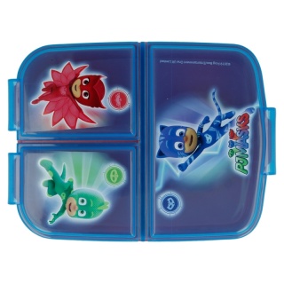 ŚNIADANIÓWKA z przegródkami trzykomorowa lunch box PIDŻAMERSI
