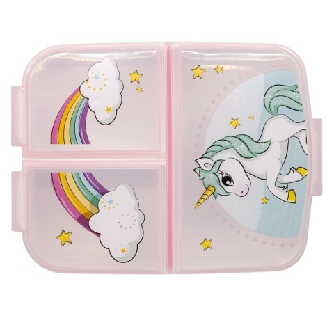 ŚNIADANIÓWKA trzykomorowa lunchbox JEDNOROŻEC