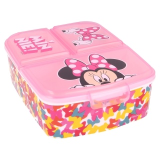 ŚNIADANIÓWKA z przegródkami trzykomorowa lunchbox MYSZKA MINNIE