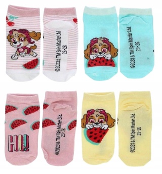 Skarpetki dziecięce PSI PATROL skarpety stopki bawełniane 4-pak 27-30