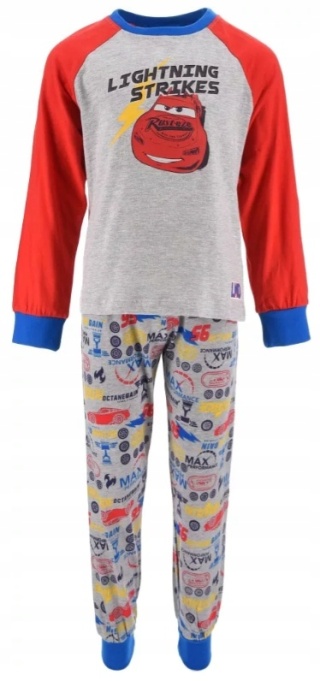 Piżama AUTA ZYGZAK MCQUEEN dziecięca piżama chłopięca długi rękaw 98