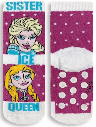 Skarpety skarpetki KRAINA LODU FROZEN FROTTE dziecięce ciepłe 23-26