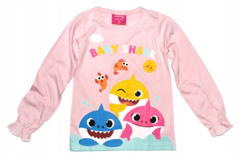 Bluzka BABY SHARK dziecięca t-shirt długi rękaw 116