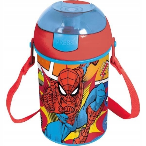 Bidon kubek ze słomką SPIDERMAN pasek 450ML