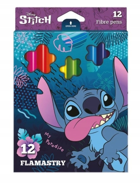 Flamastry mazaki pisaki 12 kolorów Lilo i Stitch Stich