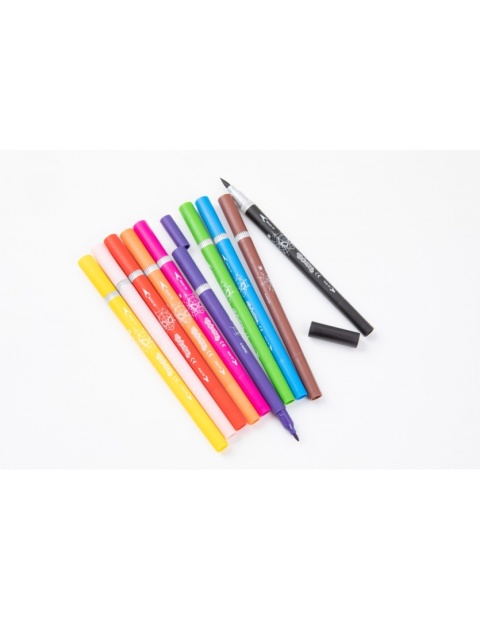 Flamastry mazaki pisaki dwustronne 10 kolorów SPIDERMAN