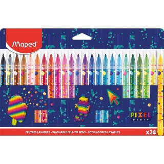 Flamastry pisaki 24 kolory MAPED PIXEL