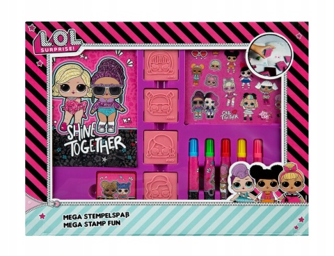 LOL SURPRISE notes flamastry naklejki pieczątki