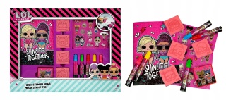 LOL SURPRISE notes flamastry naklejki pieczątki