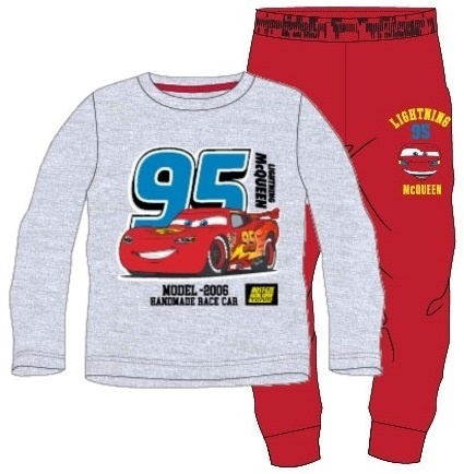Piżama AUTA ZYGZAK MCQUEEN dziecięca piżama chłopięca długi rękaw 128
