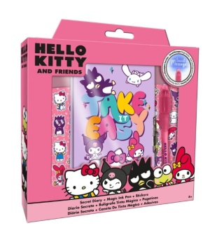 Hello Kitty Kuromi My melody sekretny pamiętnik naklejki długopis UV