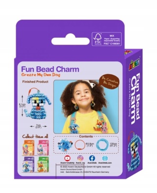 Brelok breloczek zawieszka do plecaka z koralików DIY PIES PIESEK