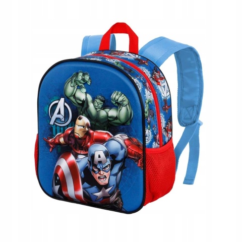 Plecak do przedszkola wycieczkowy AVENGERS HULK Kapitan Ameryka wypukły 3D Plecak do przedszkola wycieczkowy AVENGERS HULK Kapitan Ameryka wypukły 3D