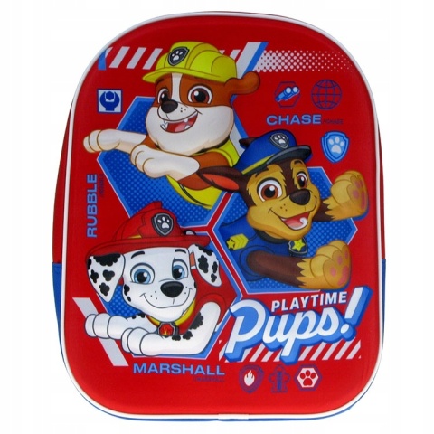 Plecak do przedszkola wycieczkowy PSI PATROL pieski wypukły Cerda 3D