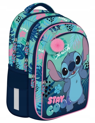 Plecak szkolny wielokomorowy St. Majewski Lilo i Stitch Stich 22 l