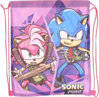 Plecak worek sportowy na buty kapcie różowy liście SONIC