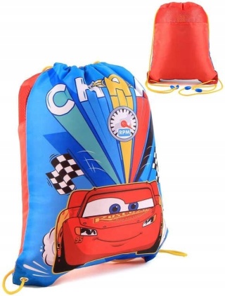 Worek na buty kapcie plecak sportowy AUTA Cars Zygzak McQueen