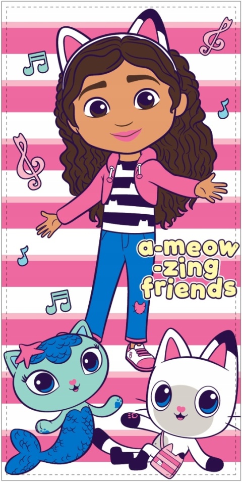 KOCI DOMEK GABI Ręcznik kąpielowy plażowy 70x140