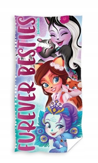 Ręcznik kąpielowy bawełniany ENCHANTIMALS 70x140