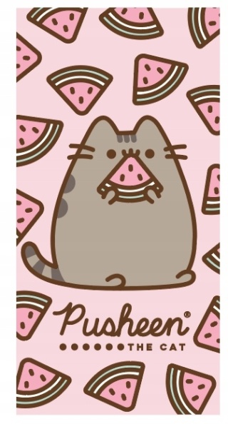 Ręcznik kąpielowy kot kotek PUSHEEN arbuz 70X140