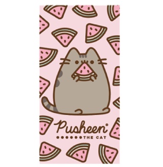 Ręcznik kąpielowy kot kotek PUSHEEN arbuz 70X140