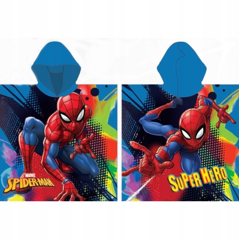 SPIDERMAN ponczo poncho ręcznik plażowy 50X110