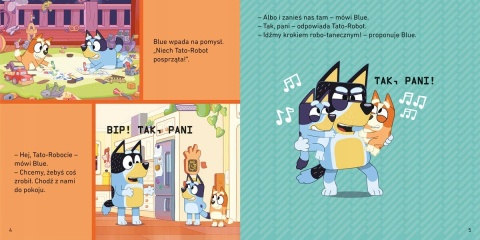 Bingo i Bluey Tato-Robot Moja czytanka opowiadania