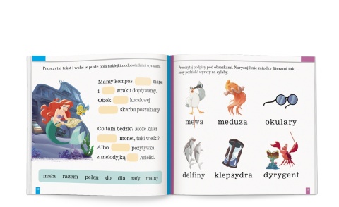 Disney Uczy Przygoda z czytaniem Classic Elementarz ćwiczenia naklejki