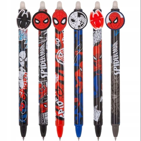 Długopis wymazywalny Spiderman zestaw 2 szt mix