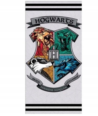 HARRY POTTER 4 domy Ręcznik kąpielowy plażowy szybkoschnący 70x140