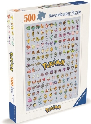 Puzzle 500 el Pokemon i ich ewolucje Ravensburger