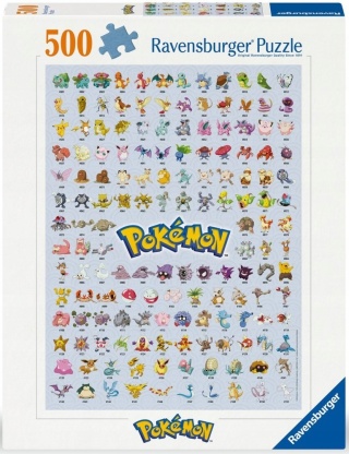 Puzzle 500 el Pokemon i ich ewolucje Ravensburger