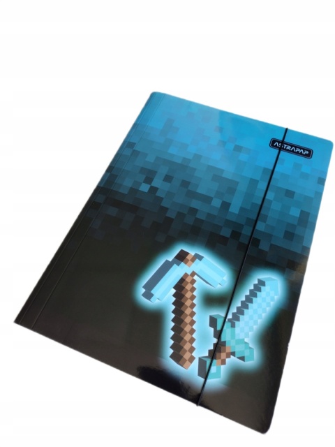 Teczka z gumką A4 na dokumenty pixel miecz kilif dla gracza ASTRAPAP