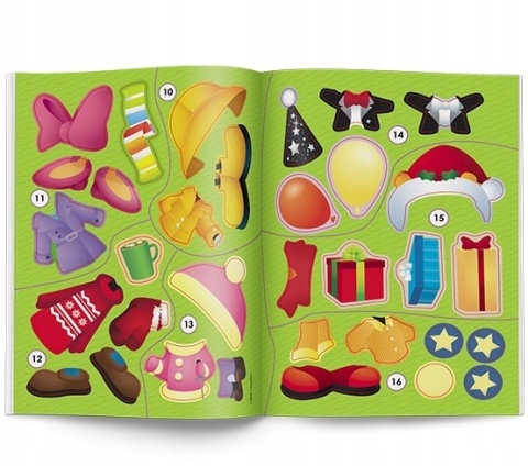 Ubieranka Disney Maluch W co się ubrać? naklejki