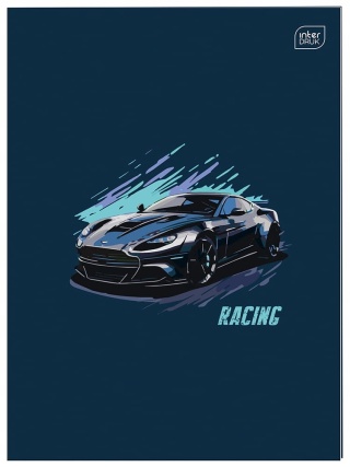 Zeszyt A4 Interdruk trzy linia podwójna niebieska jednokolorowa auto 32k