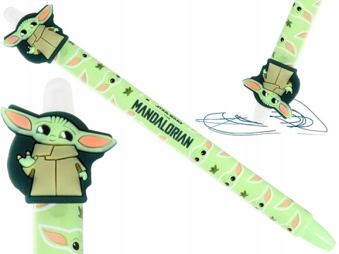 Długopis wymazywalny ścieralny STAR WARS Mandalorian 6 szt