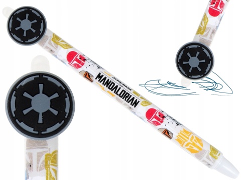 Długopis wymazywalny ścieralny STAR WARS Mandalorian 6 szt