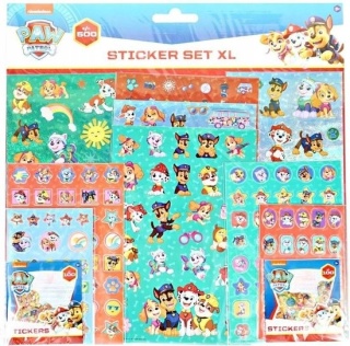 Naklejki metaliczne wypukłe Psi patrol pieski 500 SZT