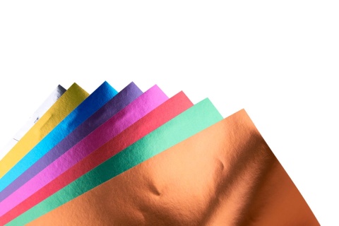 Papier kolorowy samoprzylepny metalizowanych 8 kolorów A4 REXUS