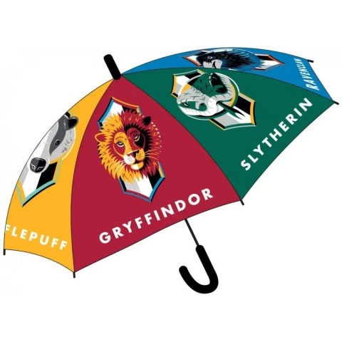 Parasol dziecięcy parasolka automatyczna foliowy HARRY POTTER 4 domy
