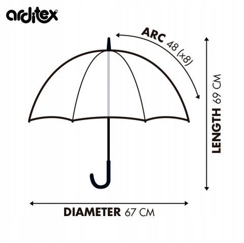 Parasol parasolka foliowy głęboka Świnka Peppa George