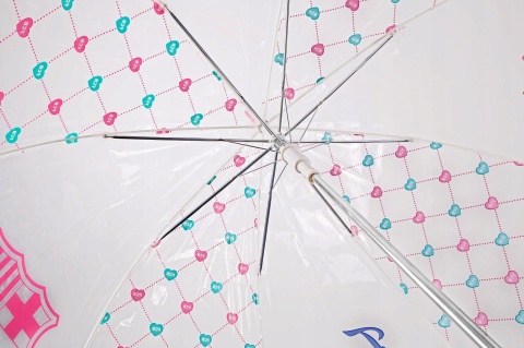 Parasol parasolka foliowy transparentny głęboki duży FCB FC Barcelona