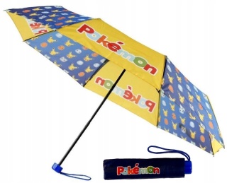 Parasol parasolka materiałowy składany Pokemon
