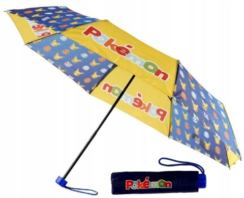 Parasol parasolka materiałowy składany Pokemon